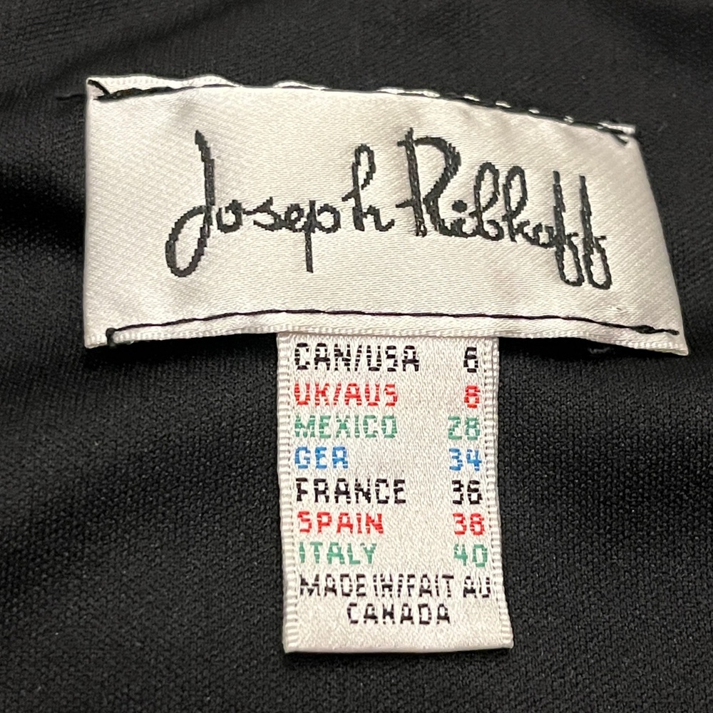 Joseph Ribkoff Black Textured Going-Out Top - Picture 4 of 12